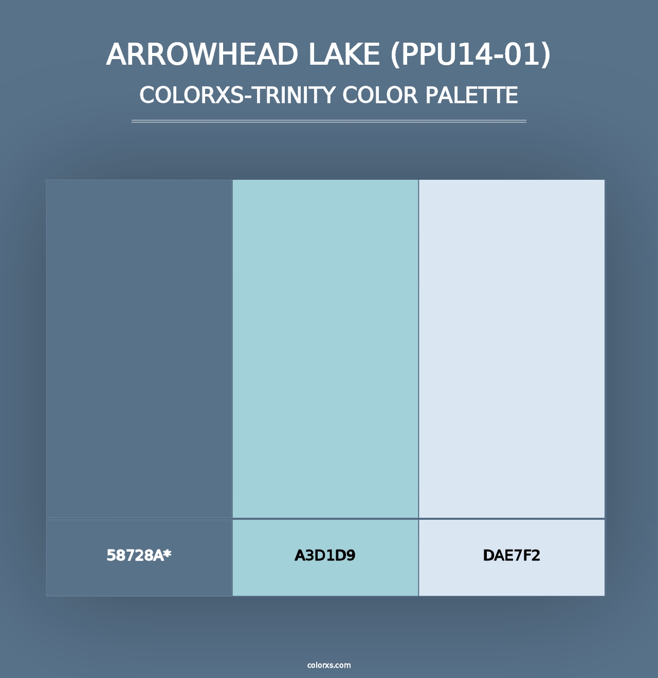 Arrowhead Lake (PPU14-01) - Colorxs Trinity Palette