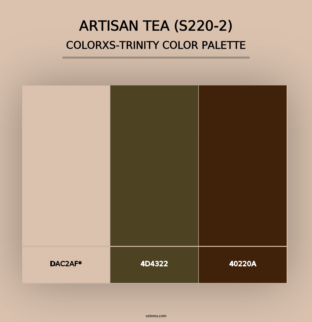 Artisan Tea (S220-2) - Colorxs Trinity Palette