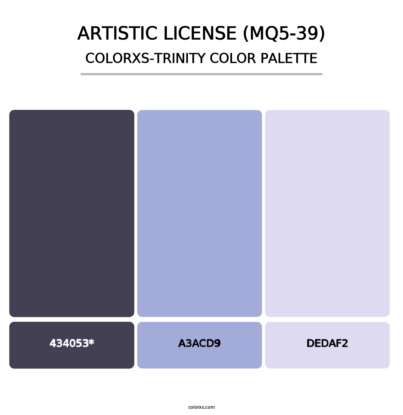 Artistic License (MQ5-39) - Colorxs Trinity Palette