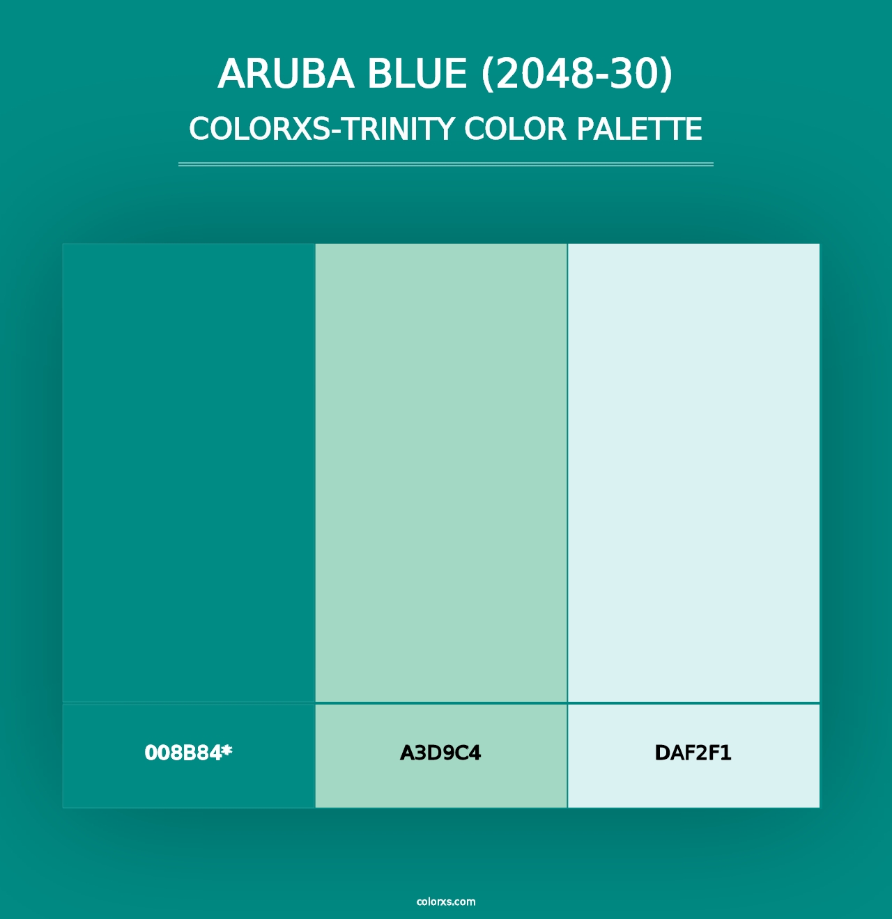 Aruba Blue (2048-30) - Colorxs Trinity Palette