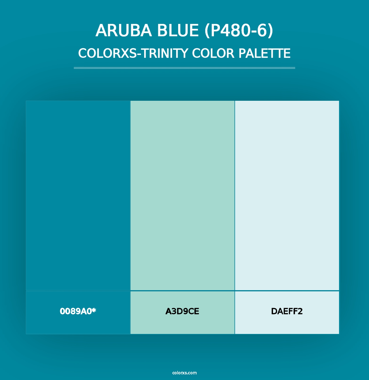 Aruba Blue (P480-6) - Colorxs Trinity Palette