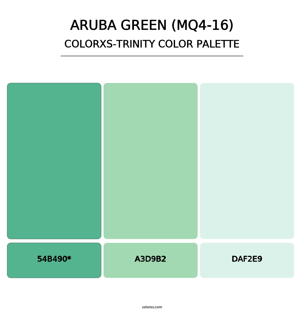 Aruba Green (MQ4-16) - Colorxs Trinity Palette