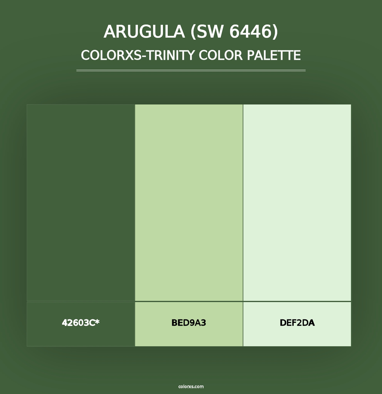 Arugula (SW 6446) - Colorxs Trinity Palette