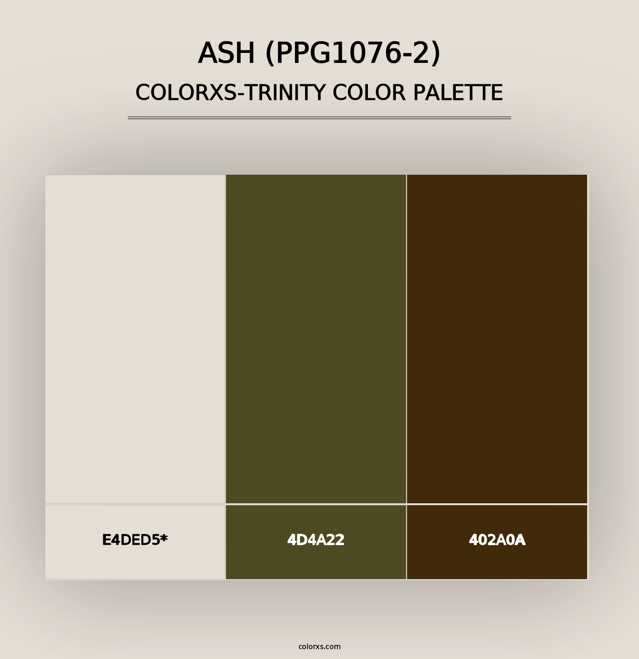 Ash (PPG1076-2) - Colorxs Trinity Palette