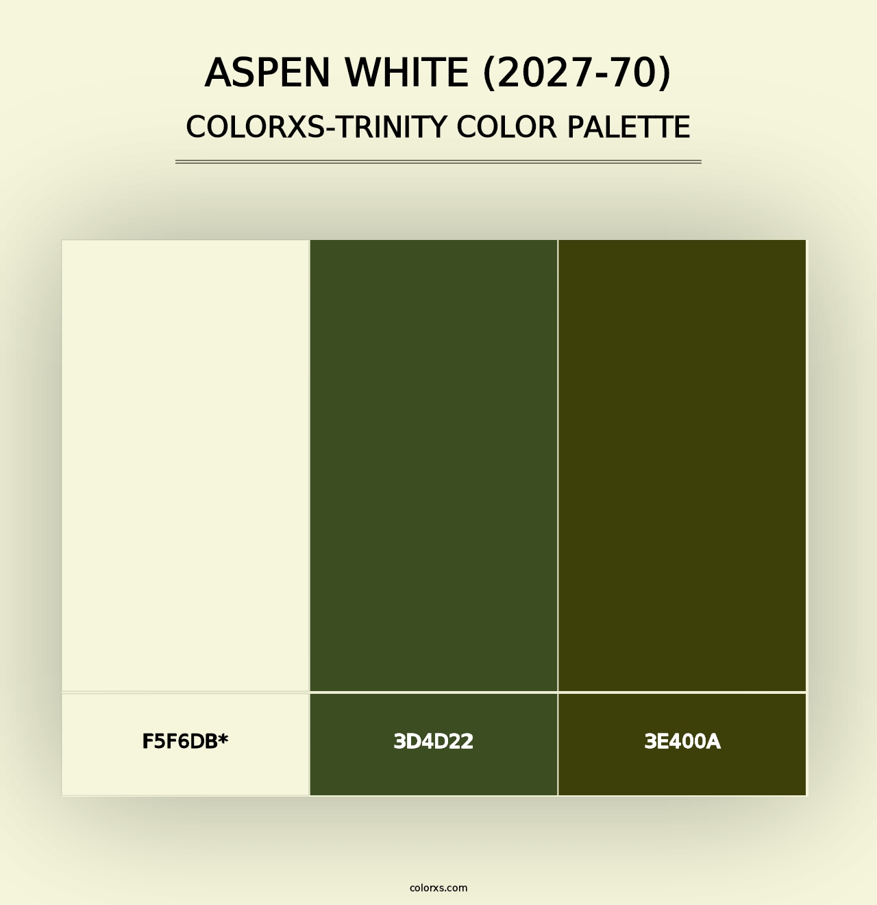 Aspen White (2027-70) - Colorxs Trinity Palette