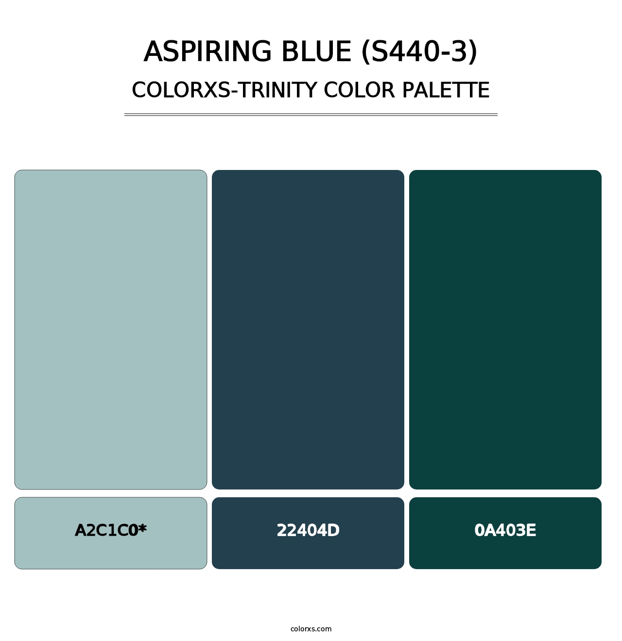 Aspiring Blue (S440-3) - Colorxs Trinity Palette