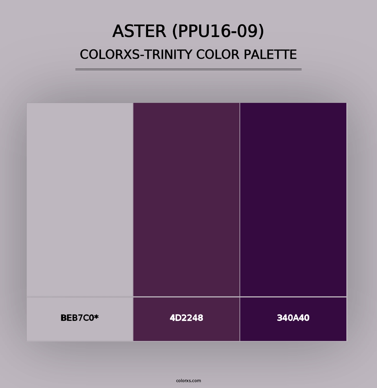 Aster (PPU16-09) - Colorxs Trinity Palette