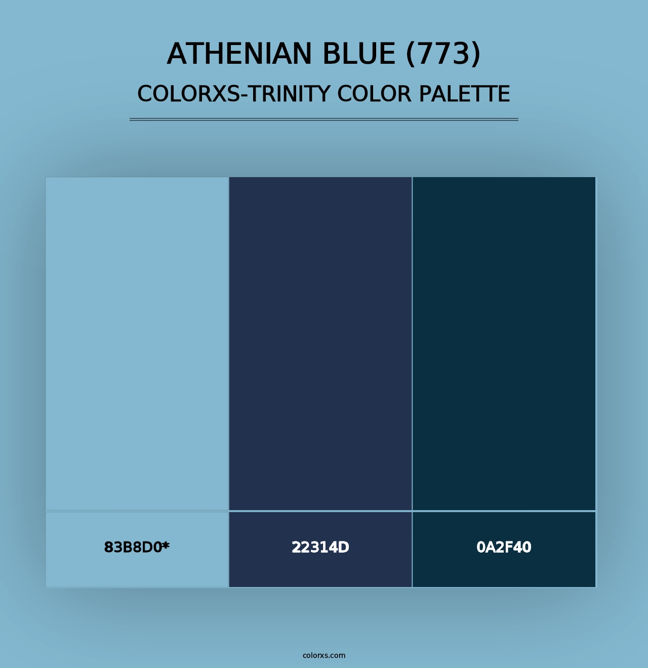 Athenian Blue (773) - Colorxs Trinity Palette