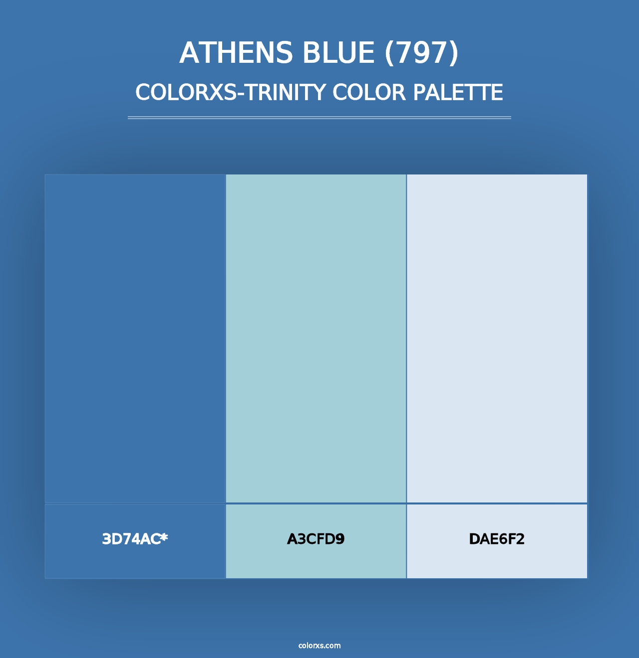 Athens Blue (797) - Colorxs Trinity Palette