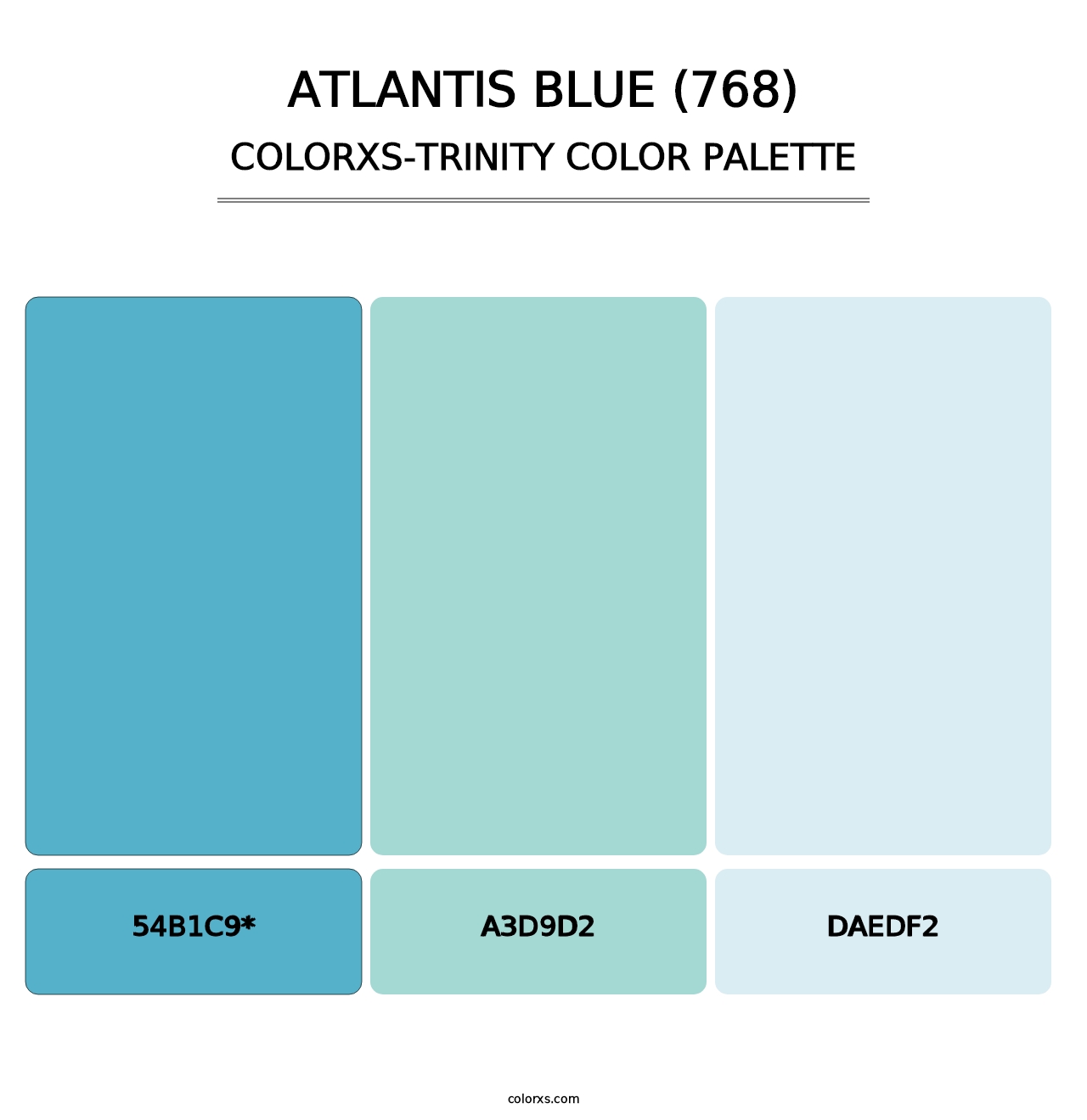 Atlantis Blue (768) - Colorxs Trinity Palette