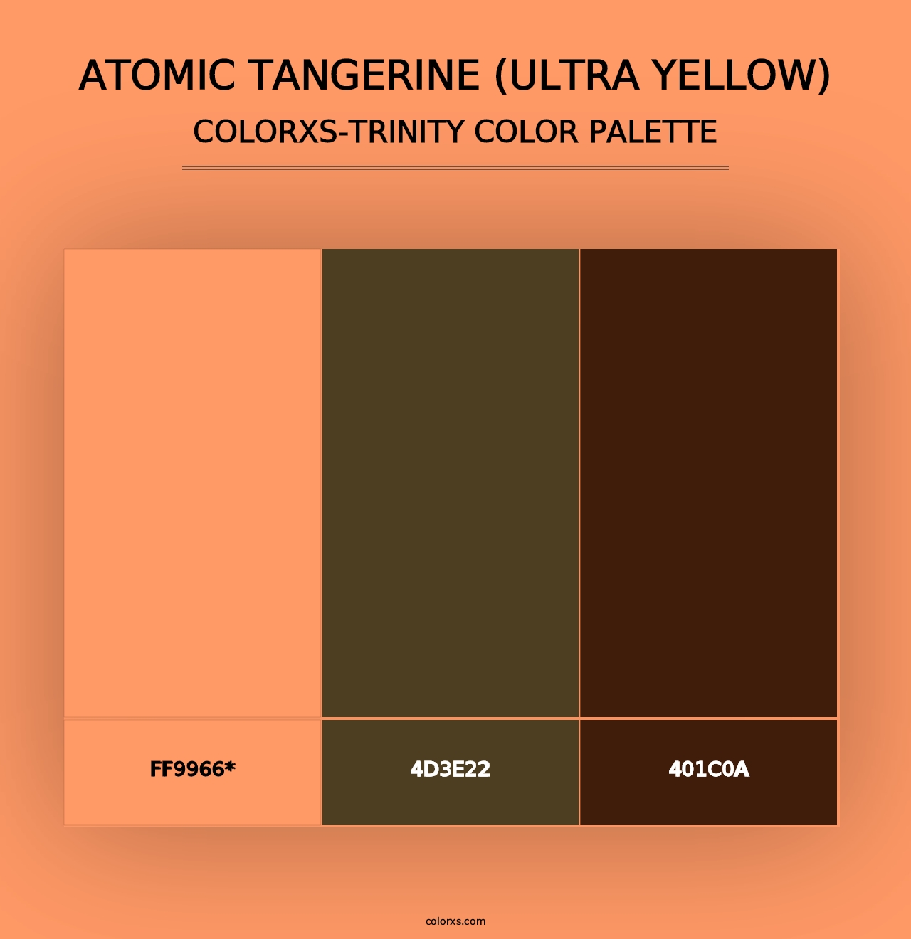 Atomic Tangerine (Ultra Yellow) - Colorxs Trinity Palette