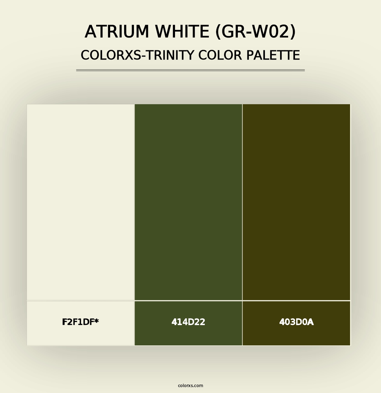 Atrium White (GR-W02) - Colorxs Trinity Palette