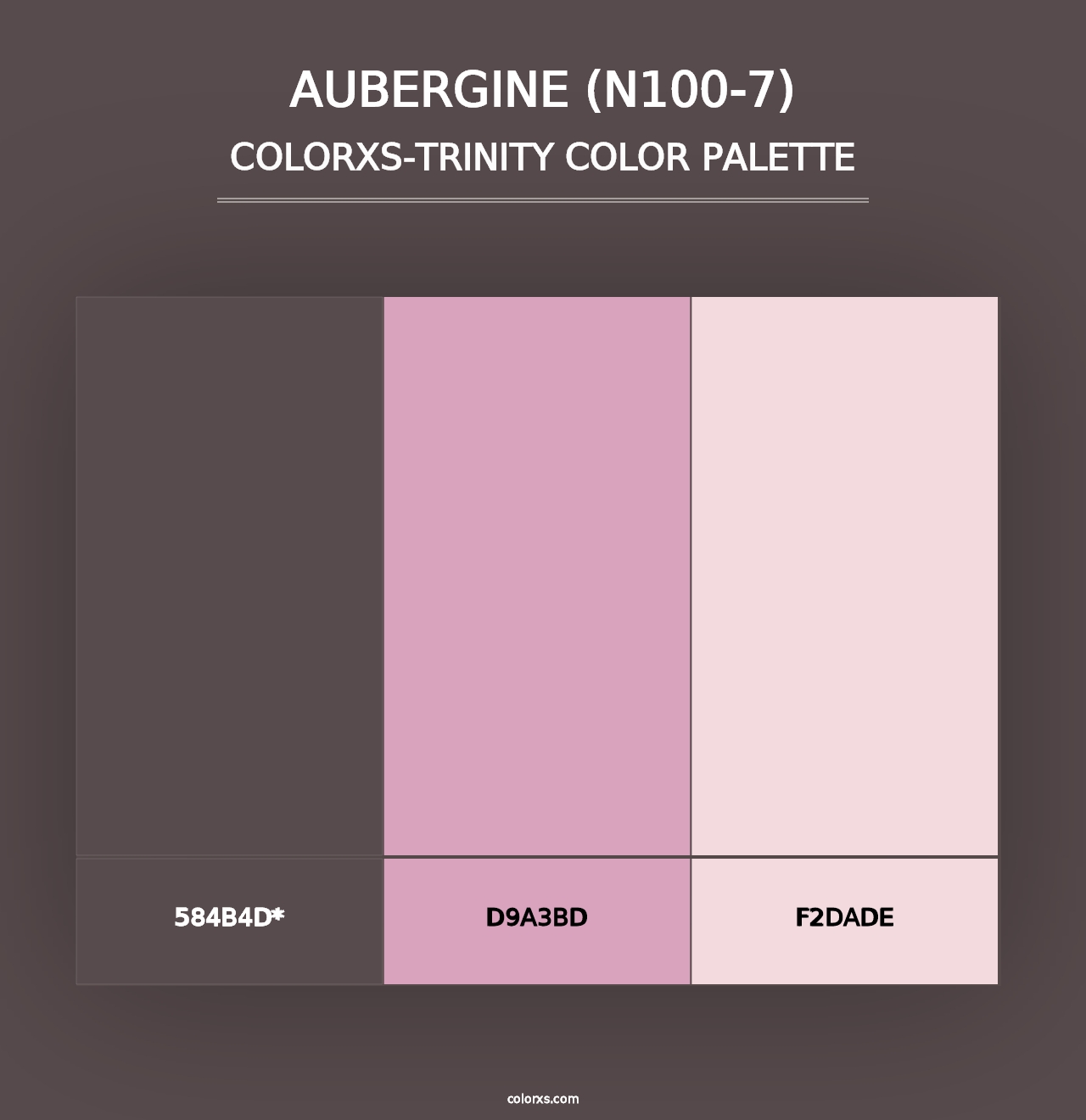 Aubergine (N100-7) - Colorxs Trinity Palette