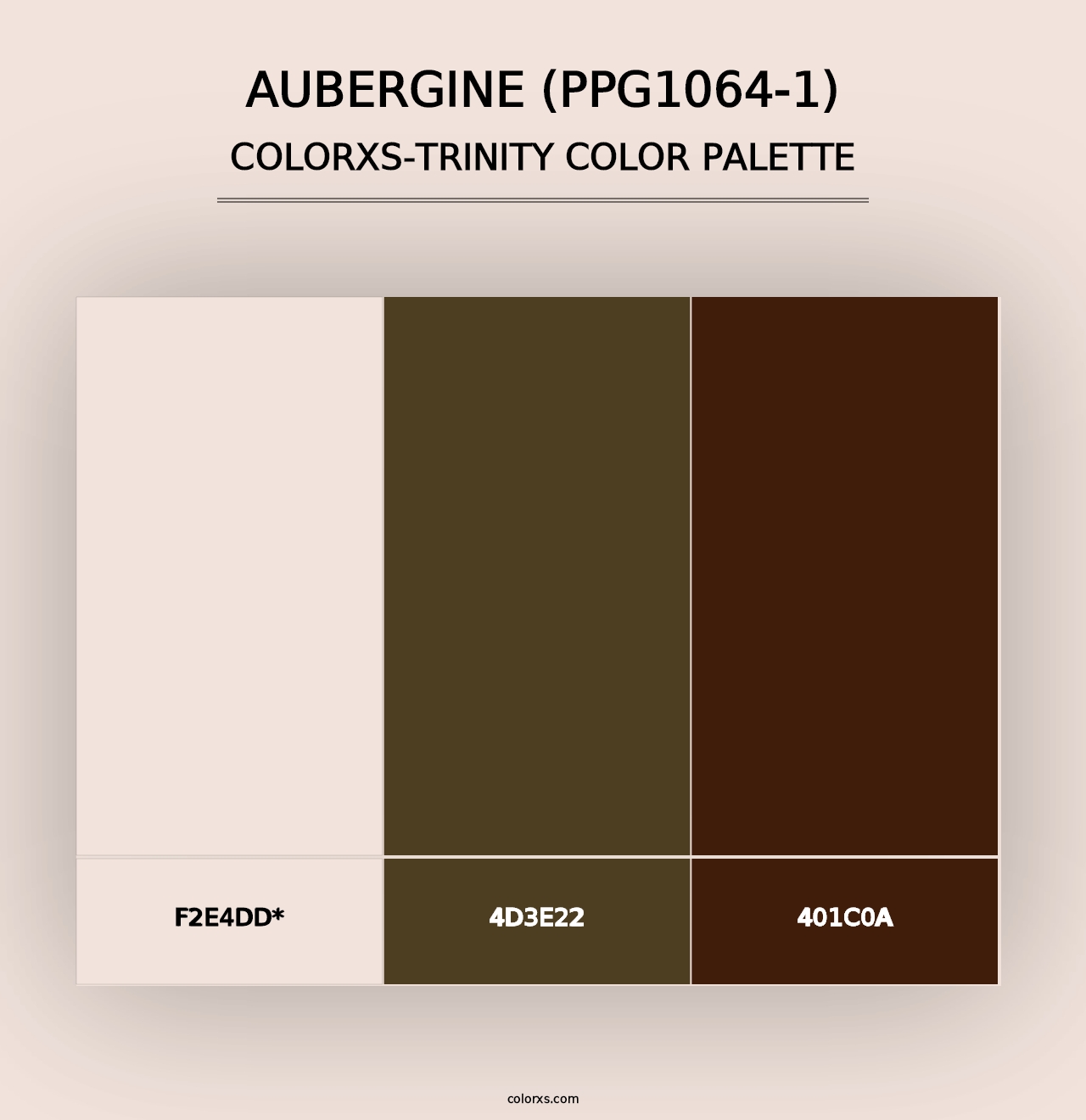 Aubergine (PPG1064-1) - Colorxs Trinity Palette