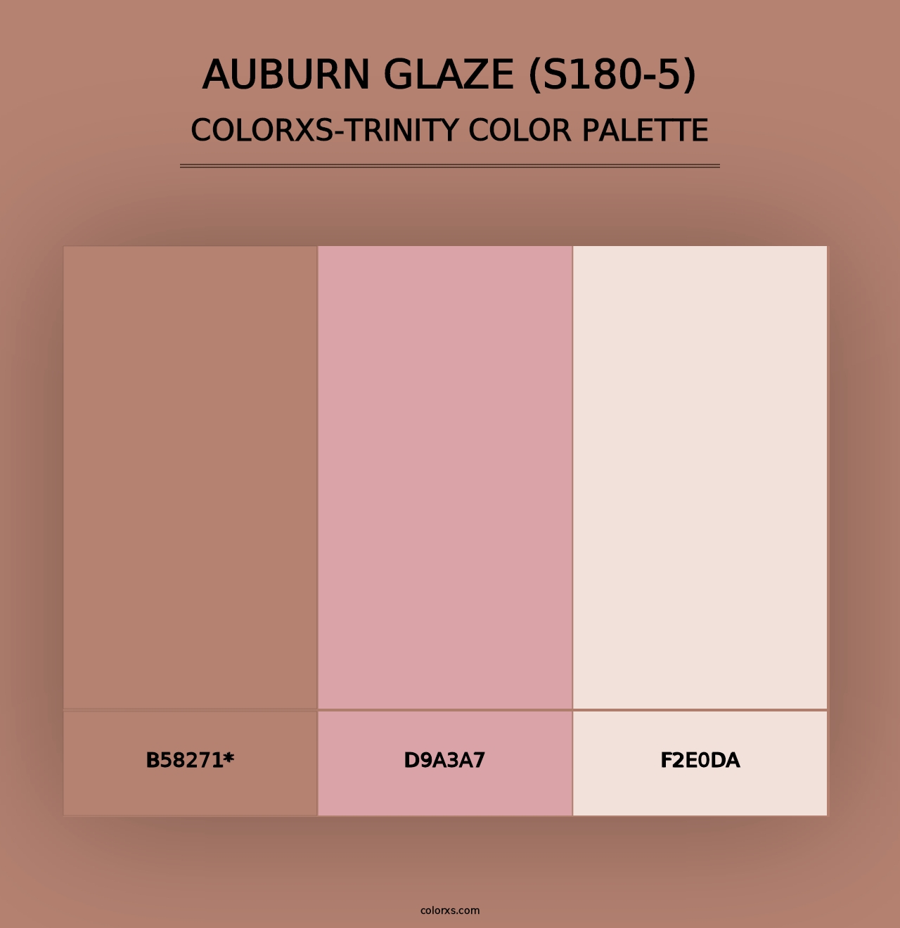 Auburn Glaze (S180-5) - Colorxs Trinity Palette