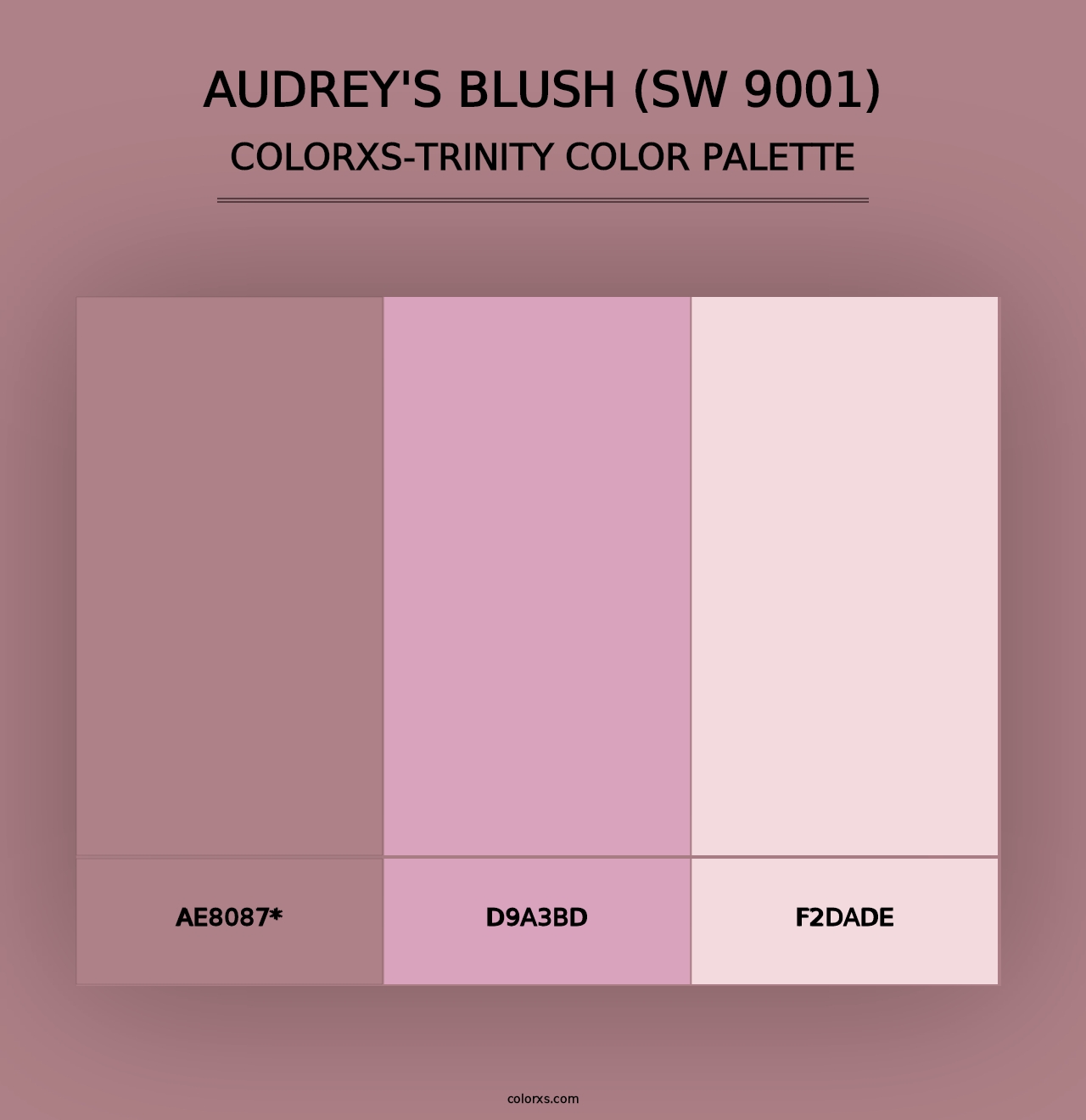 Audrey's Blush (SW 9001) - Colorxs Trinity Palette