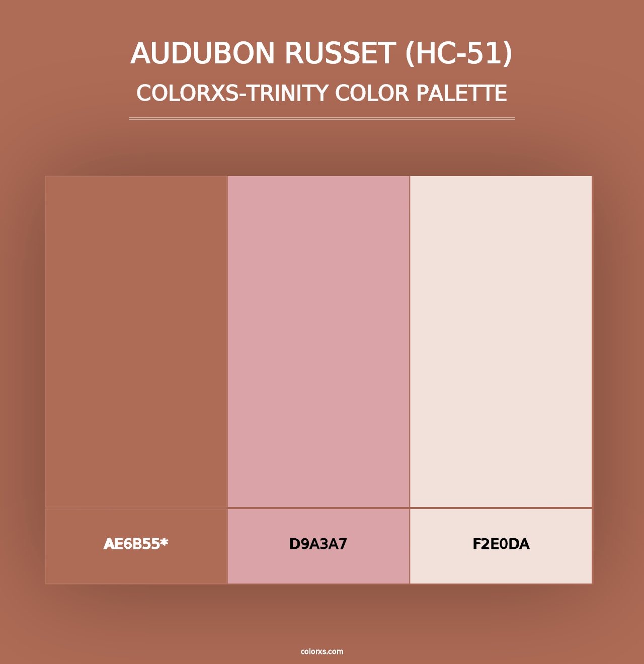 Audubon Russet (HC-51) - Colorxs Trinity Palette