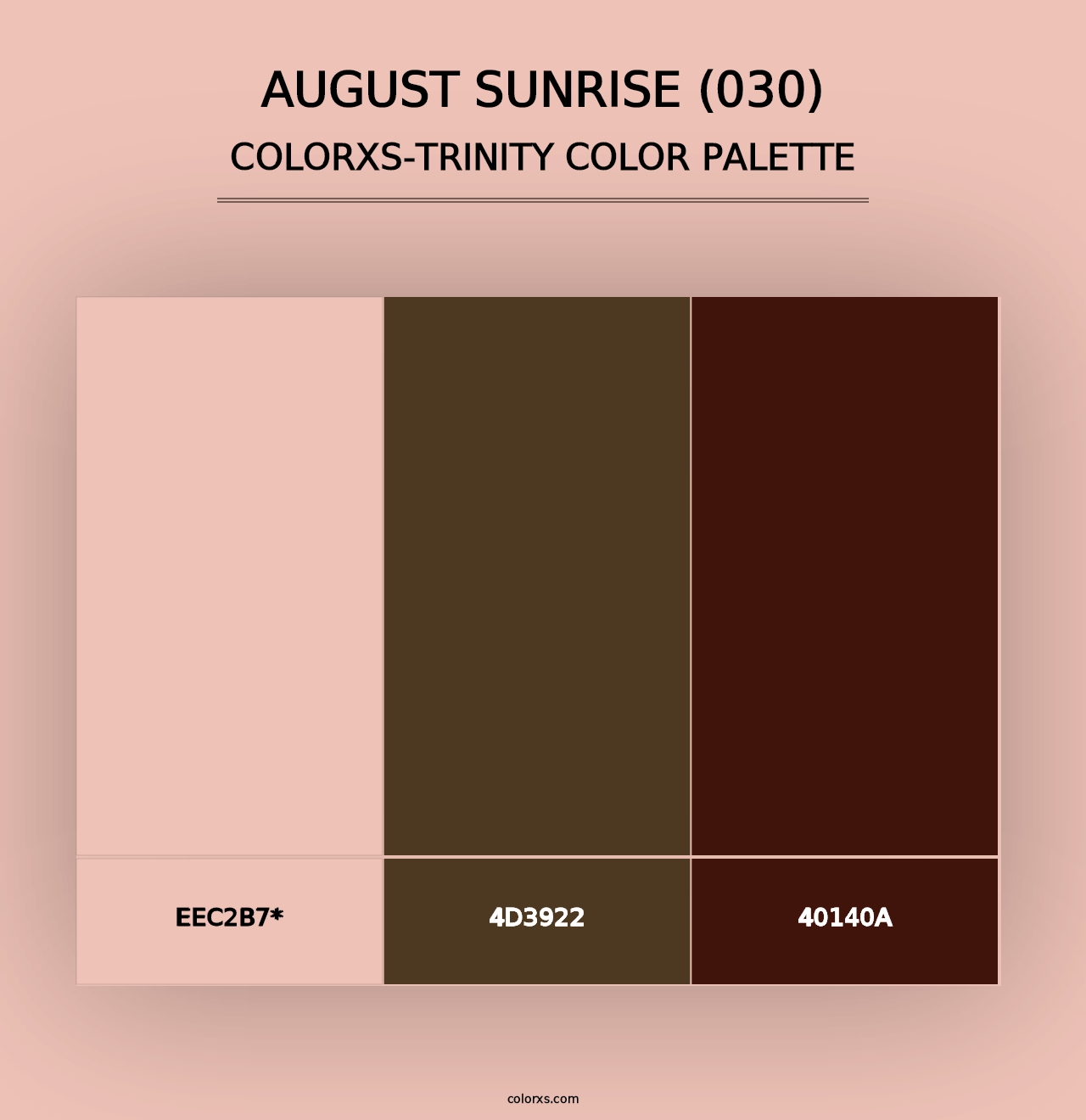 August Sunrise (030) - Colorxs Trinity Palette