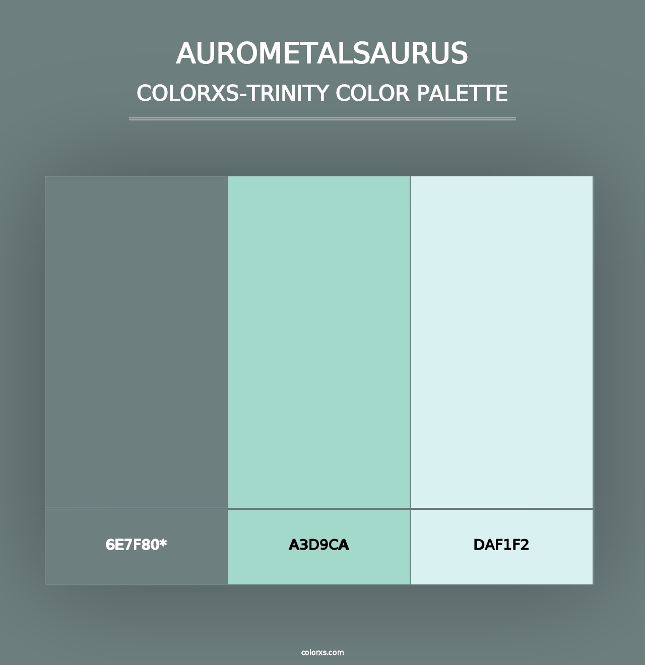 AuroMetalSaurus - Colorxs Trinity Palette