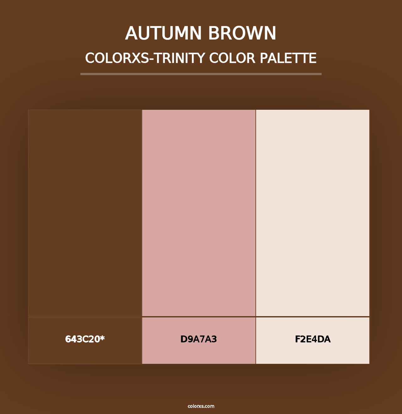 Autumn Brown - Colorxs Trinity Palette