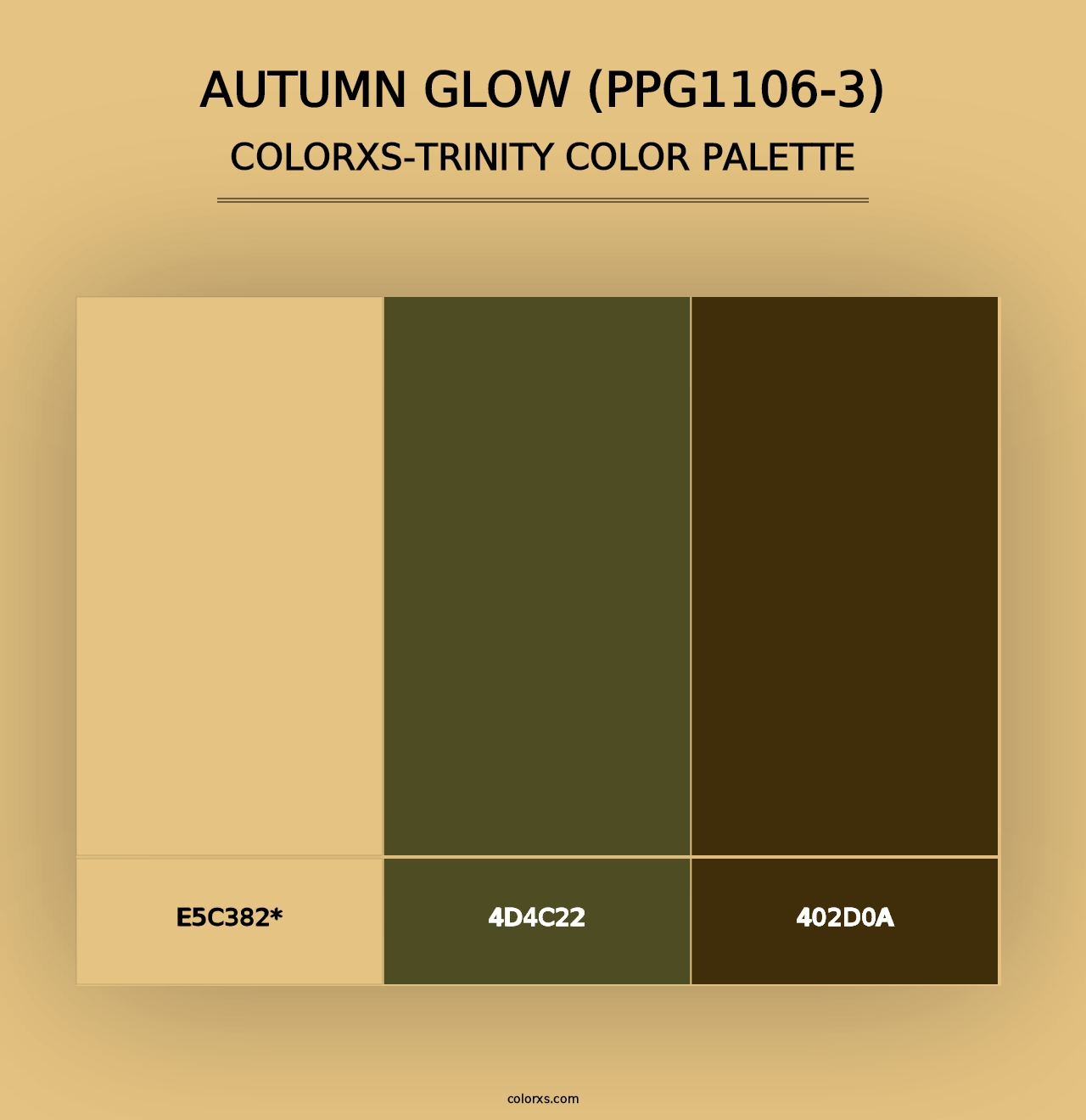 Autumn Glow (PPG1106-3) - Colorxs Trinity Palette