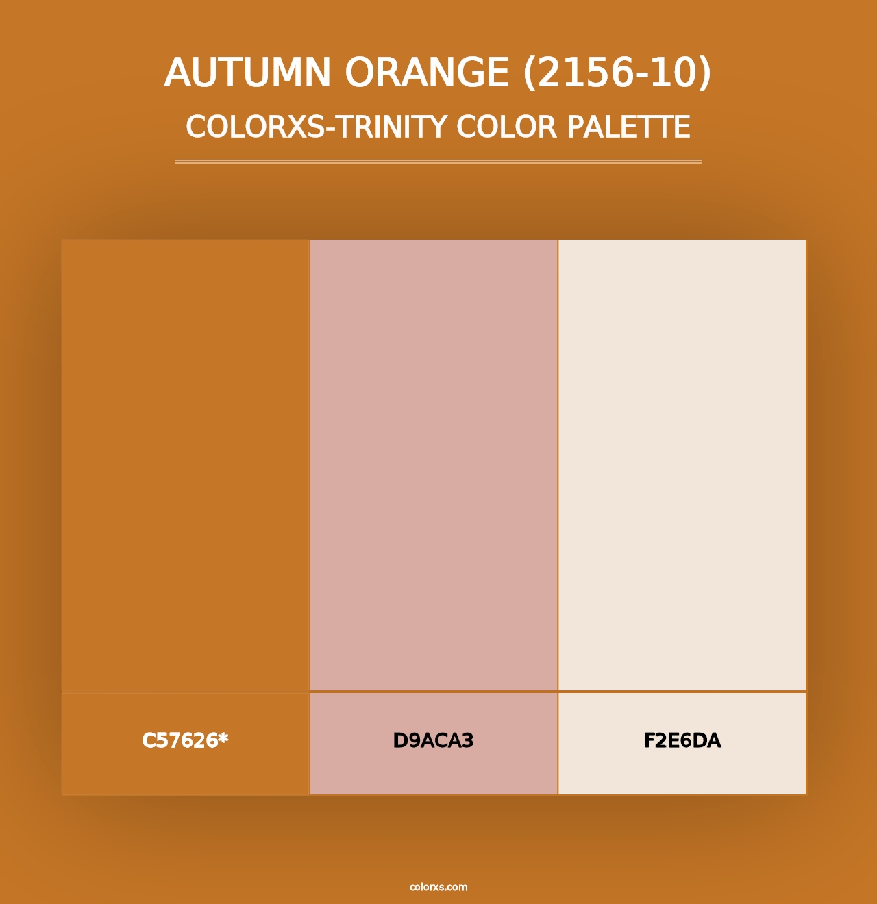 Autumn Orange (2156-10) - Colorxs Trinity Palette