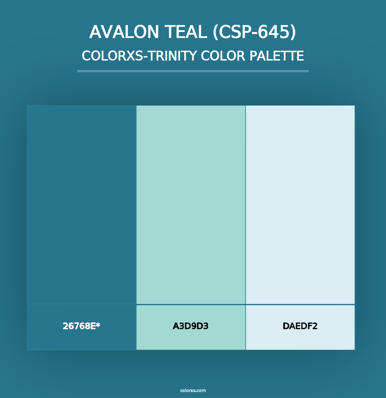 Avalon Teal (CSP-645) - Colorxs Trinity Palette