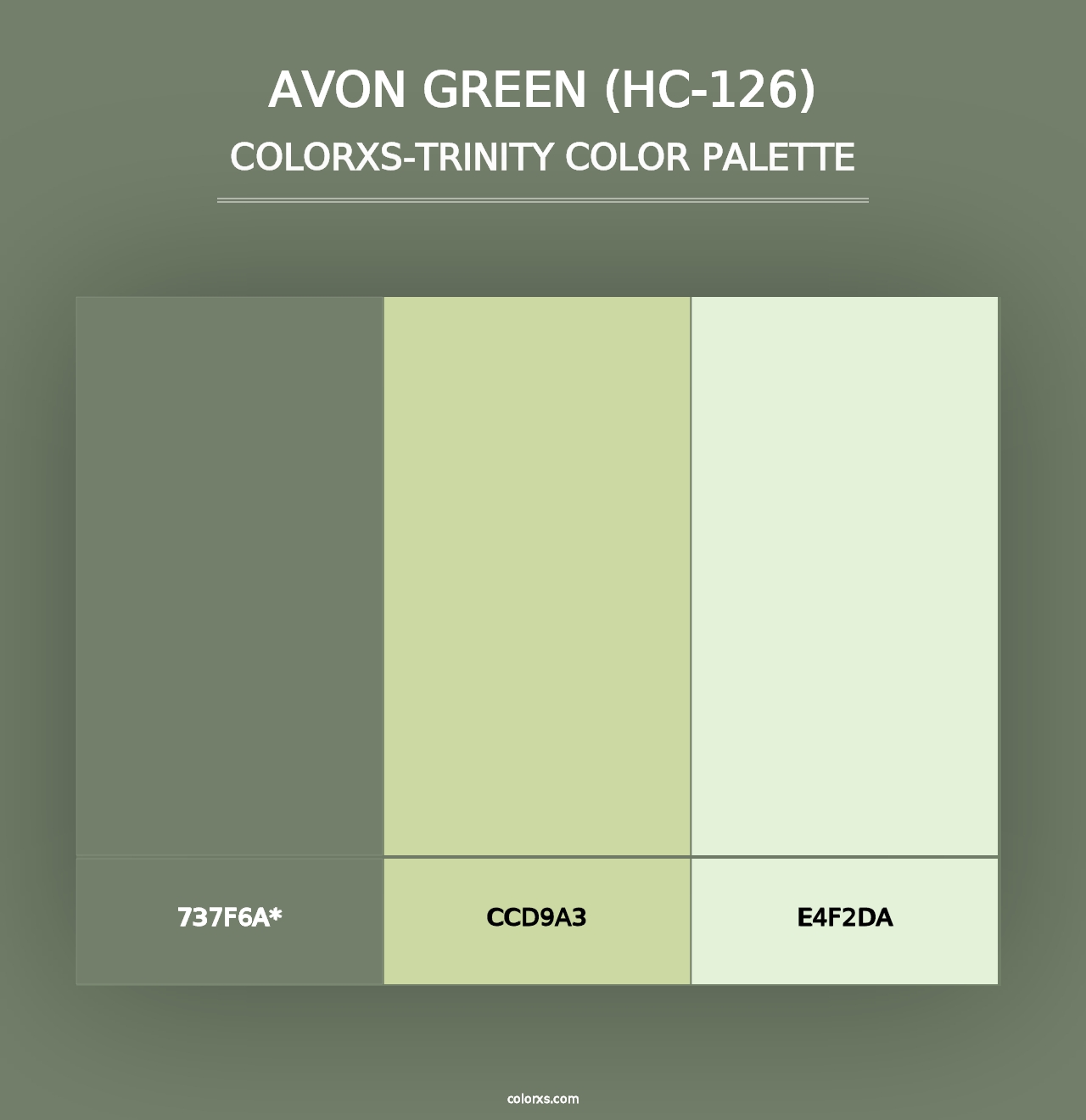 Avon Green (HC-126) - Colorxs Trinity Palette