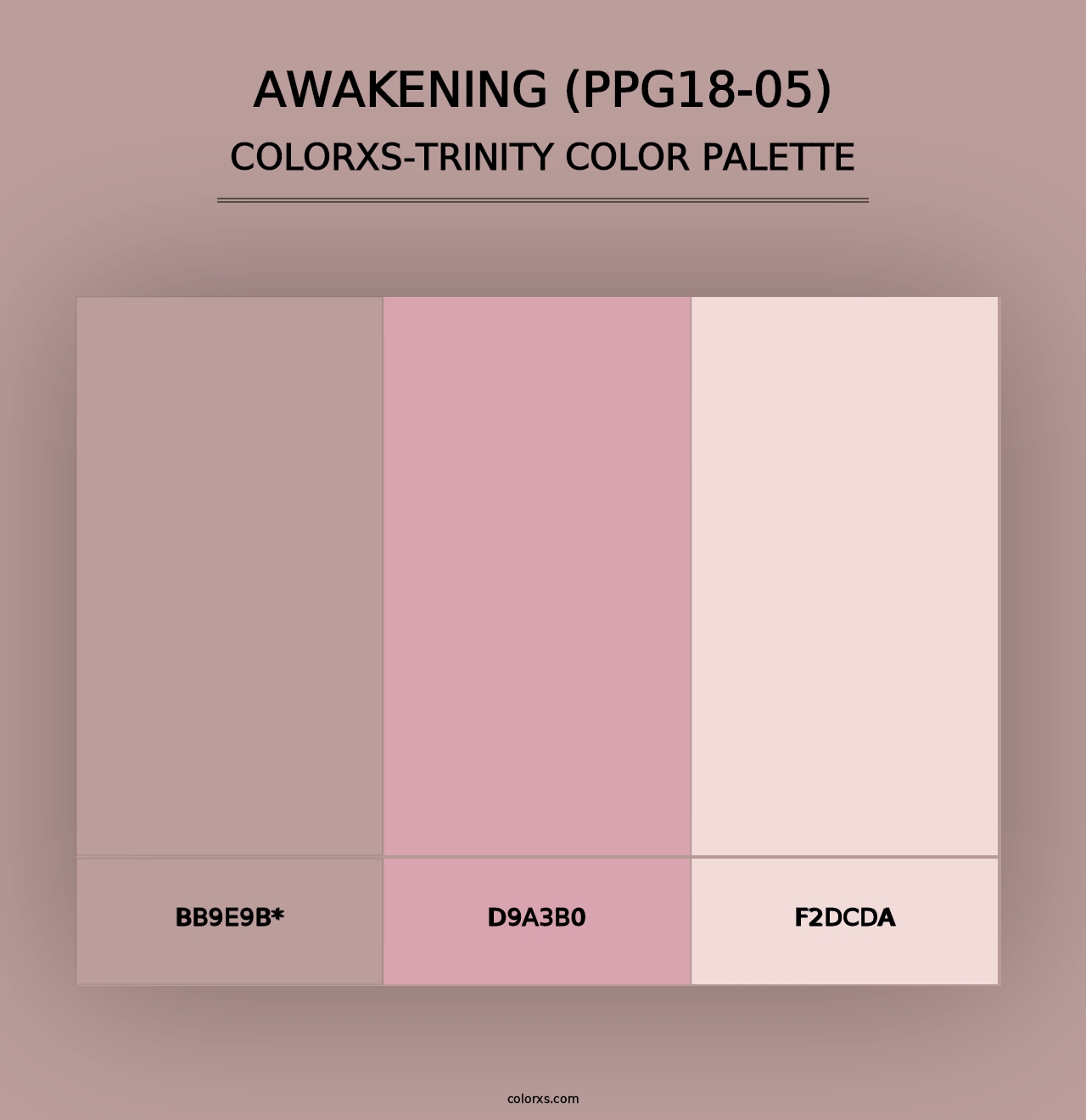 Awakening (PPG18-05) - Colorxs Trinity Palette