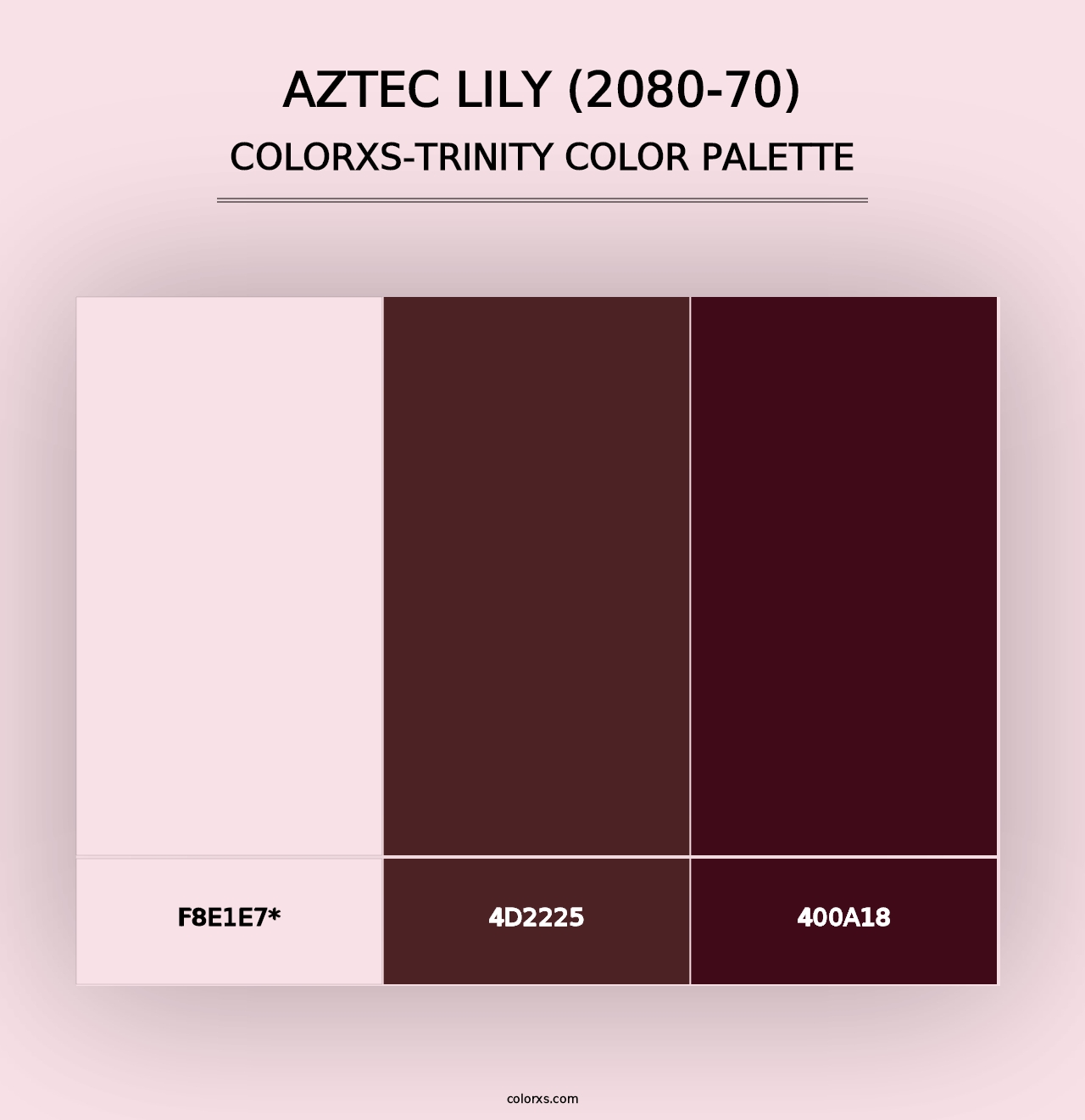 Aztec Lily (2080-70) - Colorxs Trinity Palette