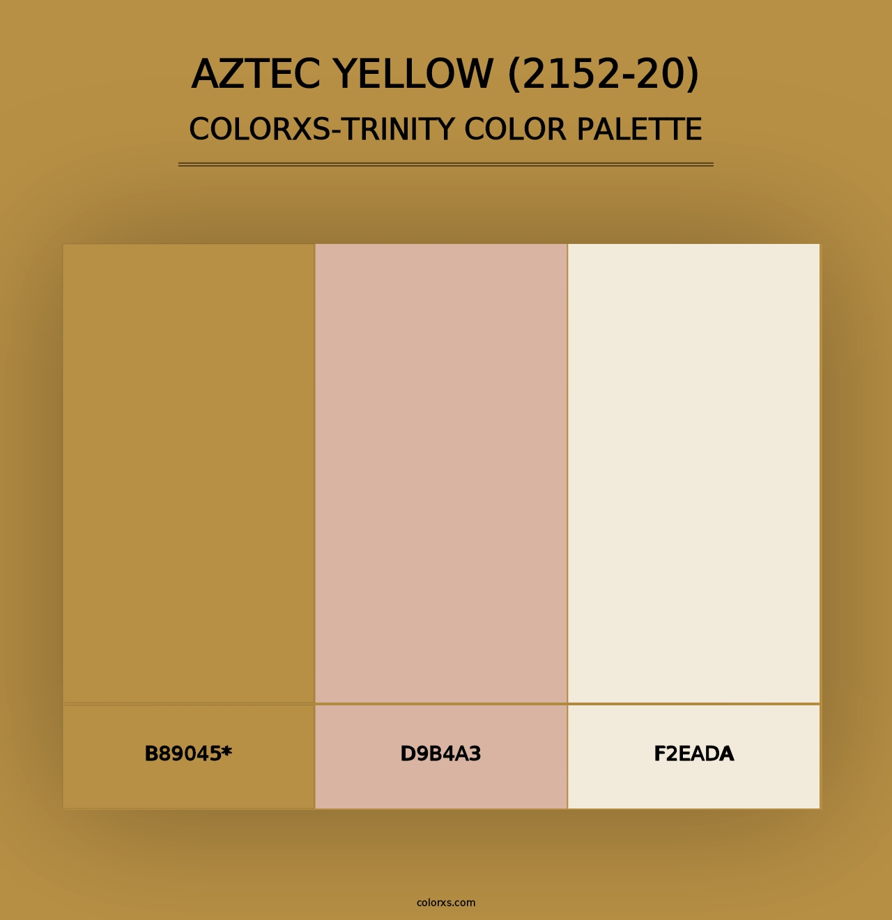 Aztec Yellow (2152-20) - Colorxs Trinity Palette