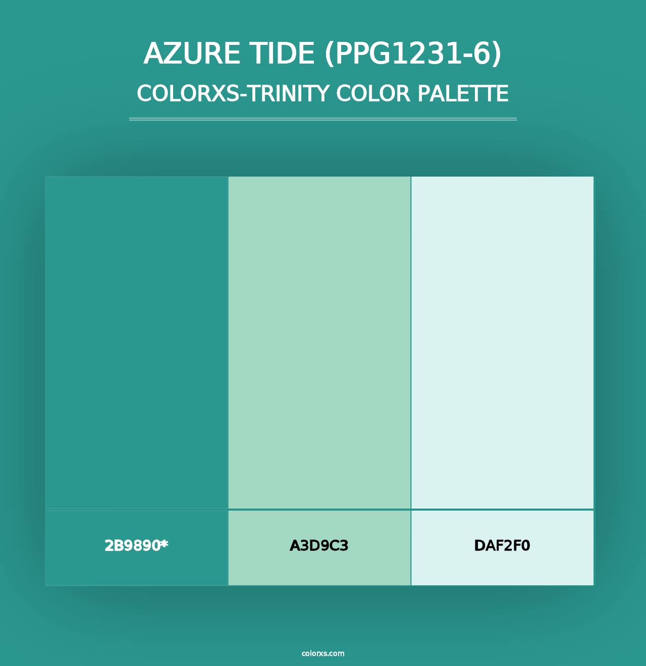 Azure Tide (PPG1231-6) - Colorxs Trinity Palette