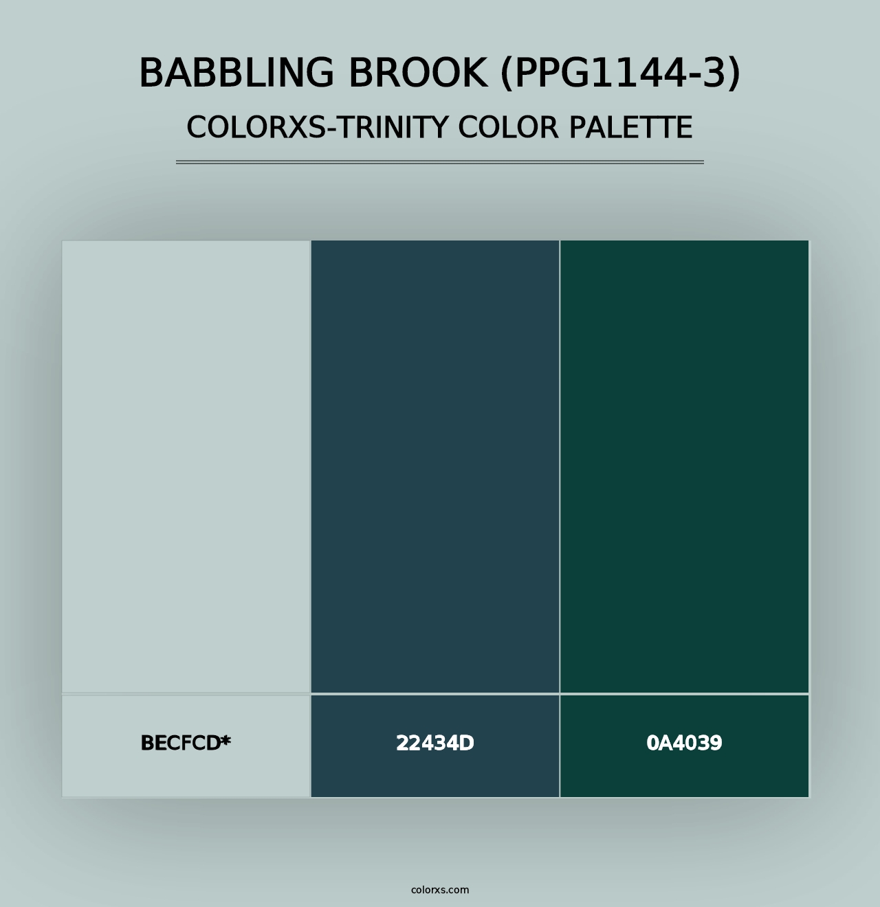 Babbling Brook (PPG1144-3) - Colorxs Trinity Palette