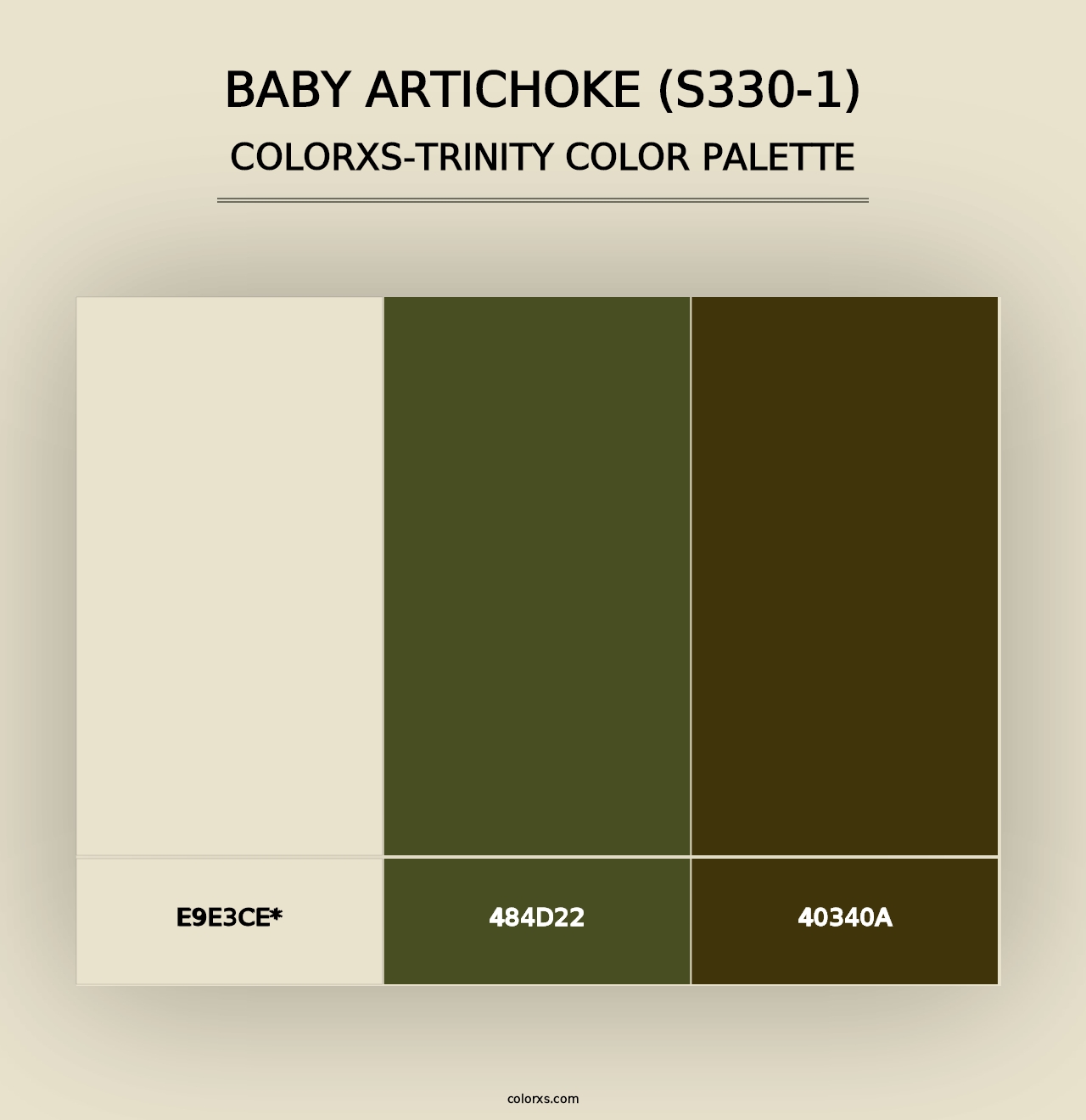 Baby Artichoke (S330-1) - Colorxs Trinity Palette