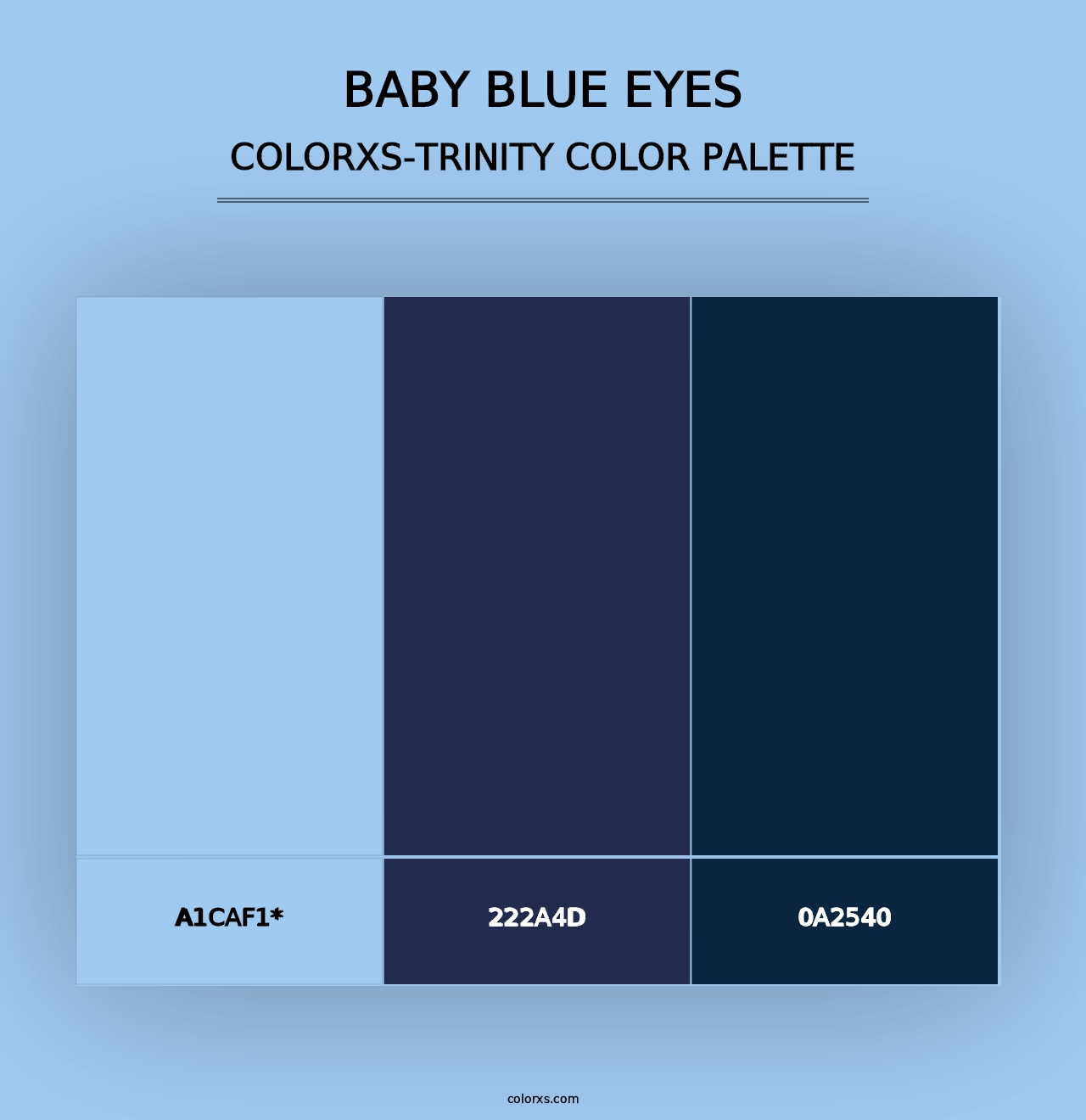 Baby Blue Eyes - Colorxs Trinity Palette