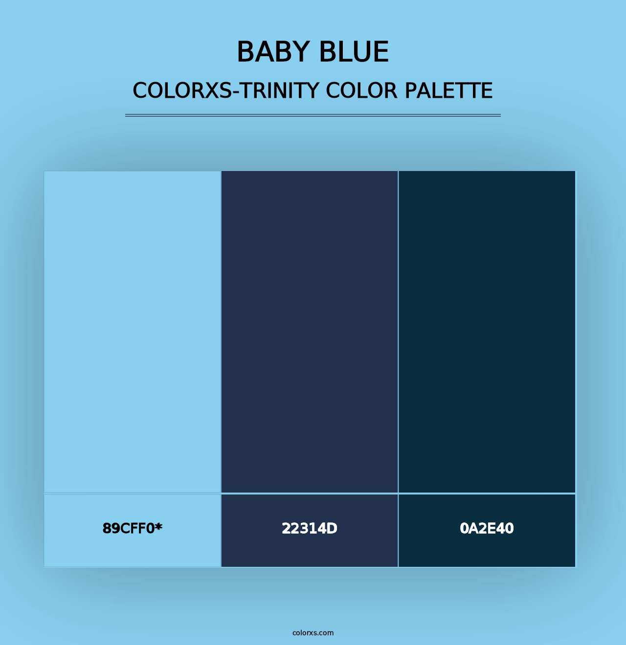 Baby Blue - Colorxs Trinity Palette