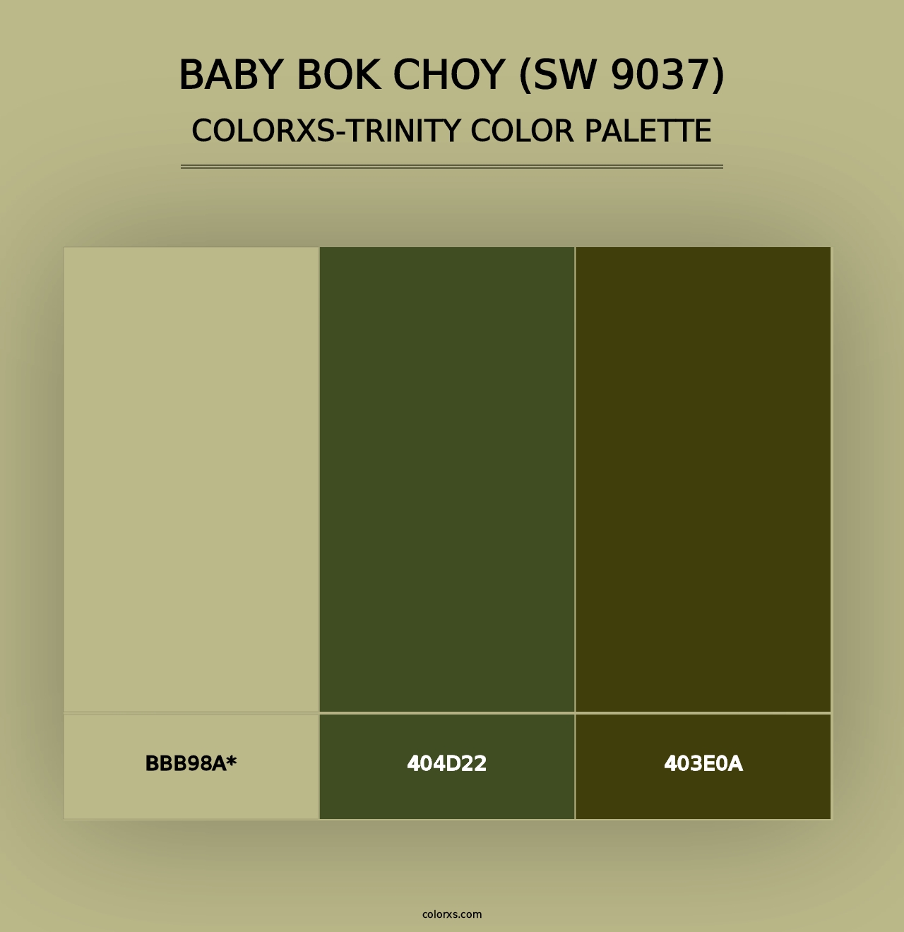 Baby Bok Choy (SW 9037) - Colorxs Trinity Palette