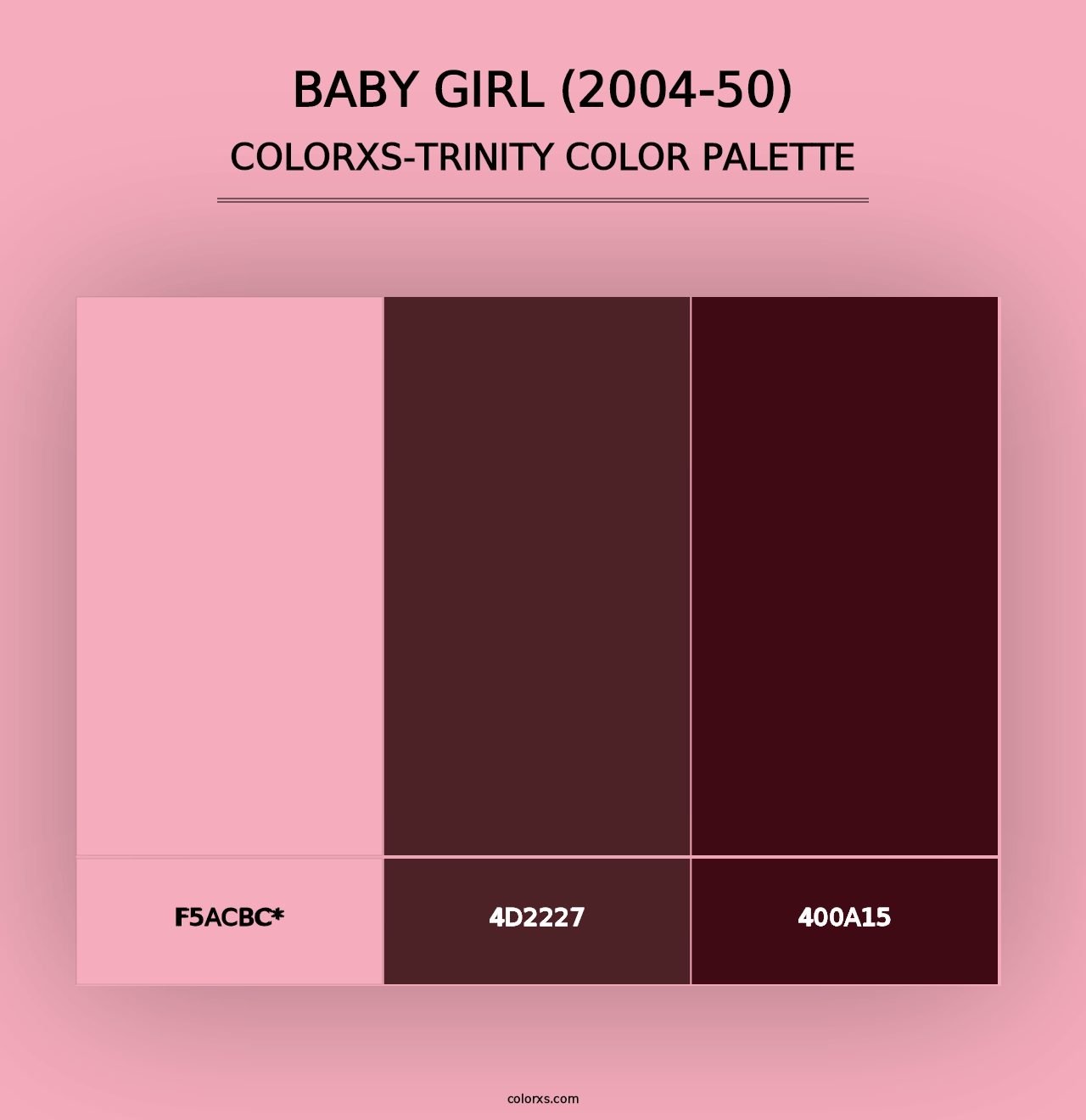 Baby Girl (2004-50) - Colorxs Trinity Palette