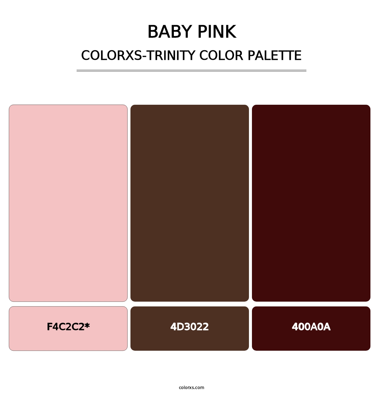 Baby Pink - Colorxs Trinity Palette