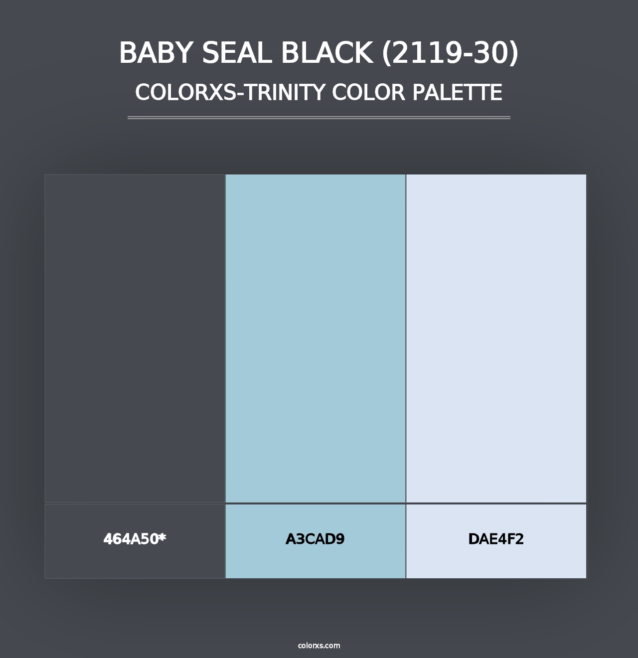 Baby Seal Black (2119-30) - Colorxs Trinity Palette