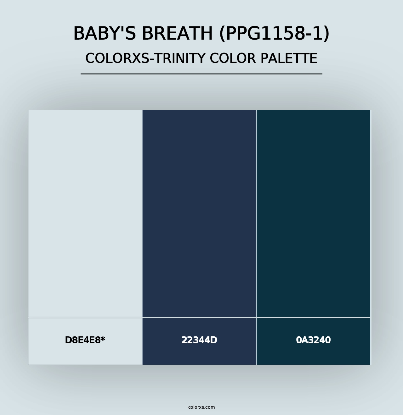 Baby's Breath (PPG1158-1) - Colorxs Trinity Palette