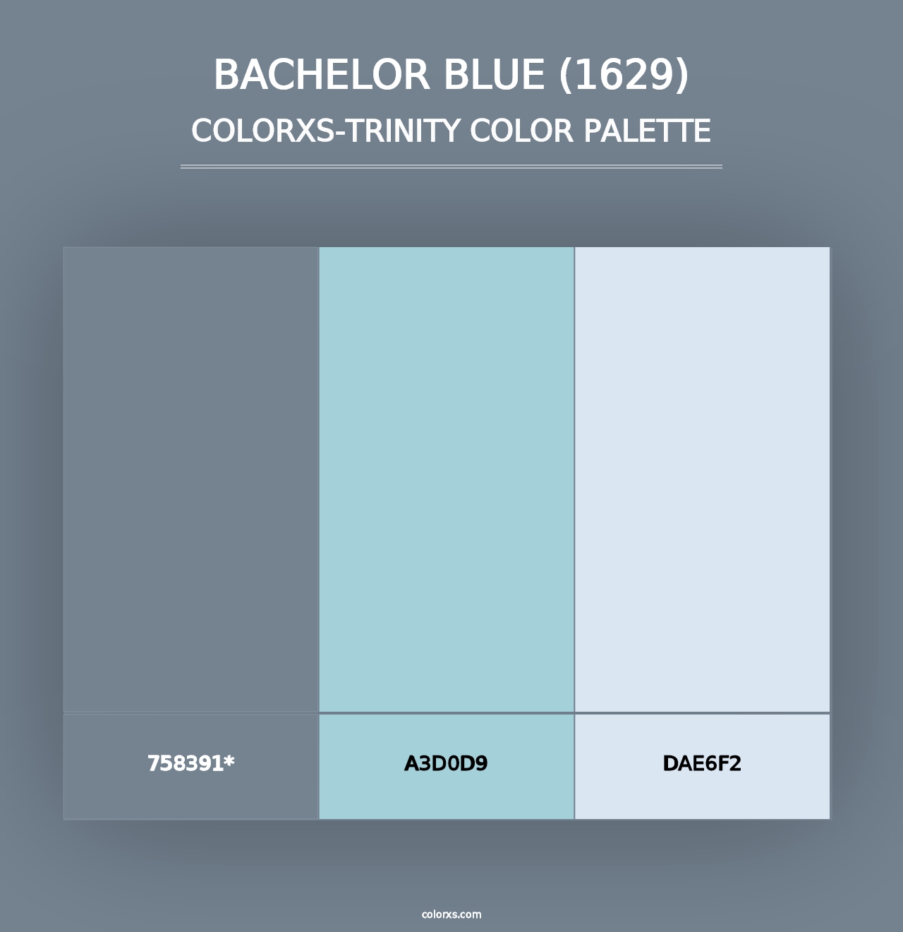 Bachelor Blue (1629) - Colorxs Trinity Palette