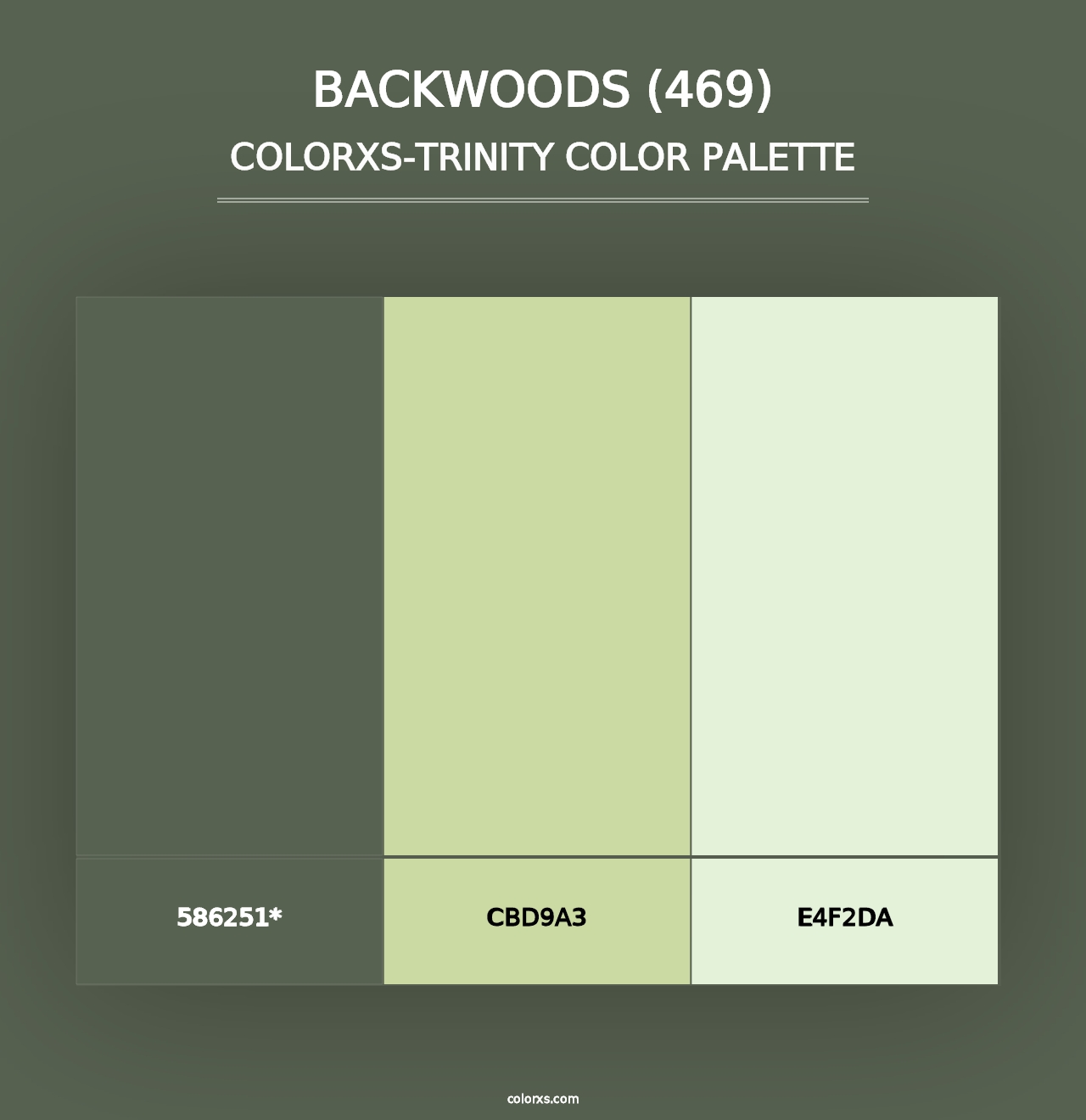 Backwoods (469) - Colorxs Trinity Palette