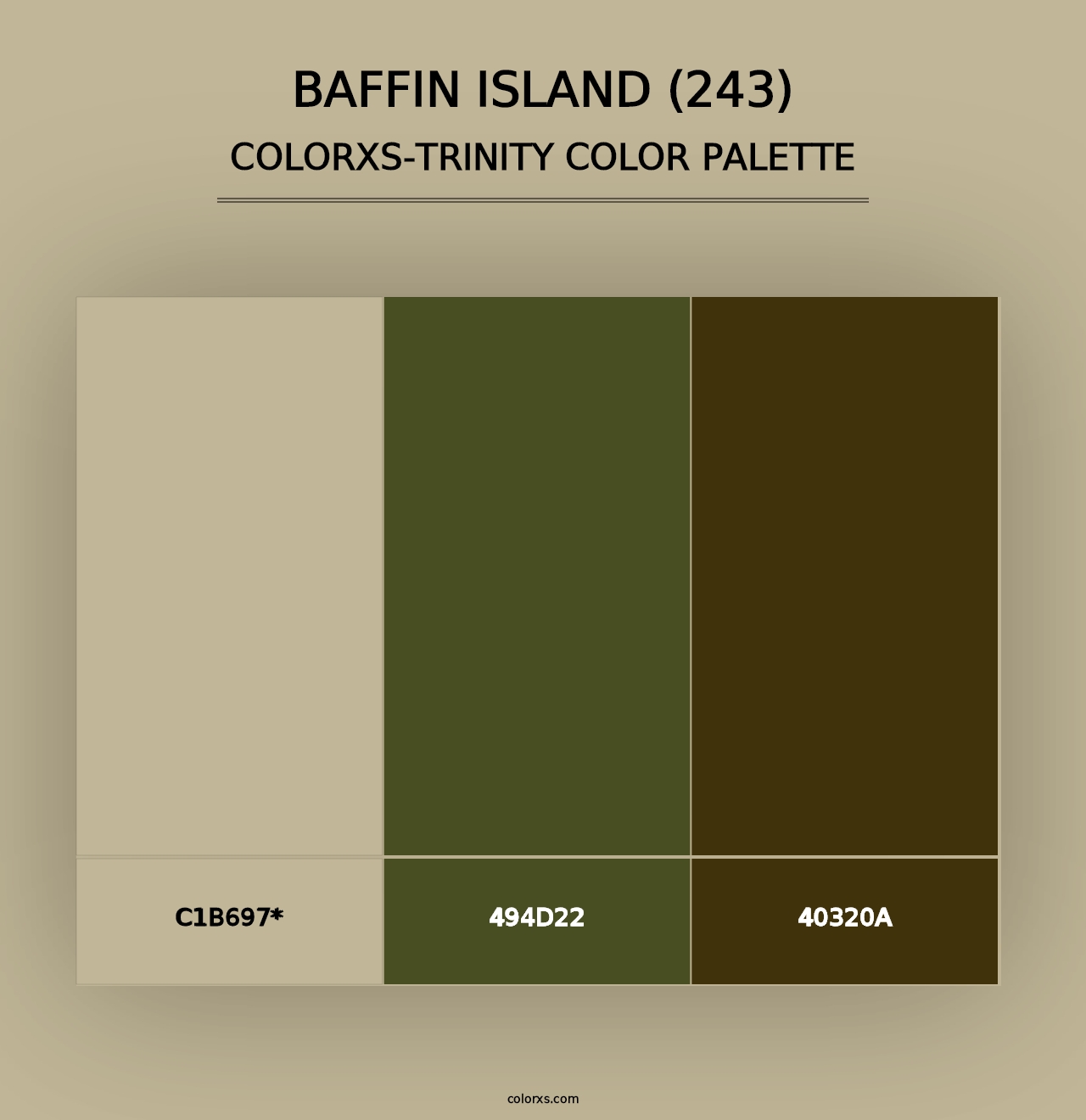 Baffin Island (243) - Colorxs Trinity Palette