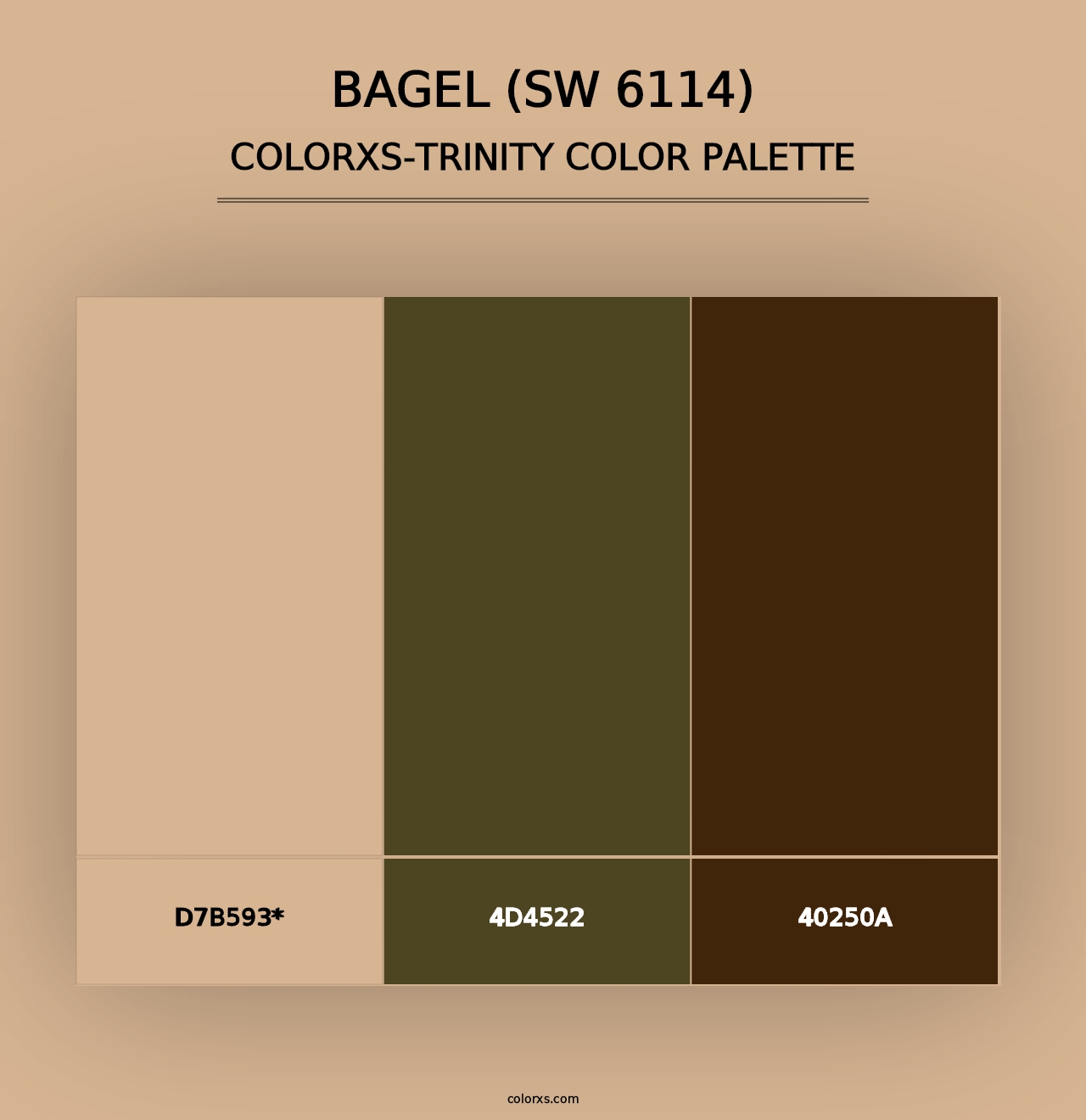 Bagel (SW 6114) - Colorxs Trinity Palette