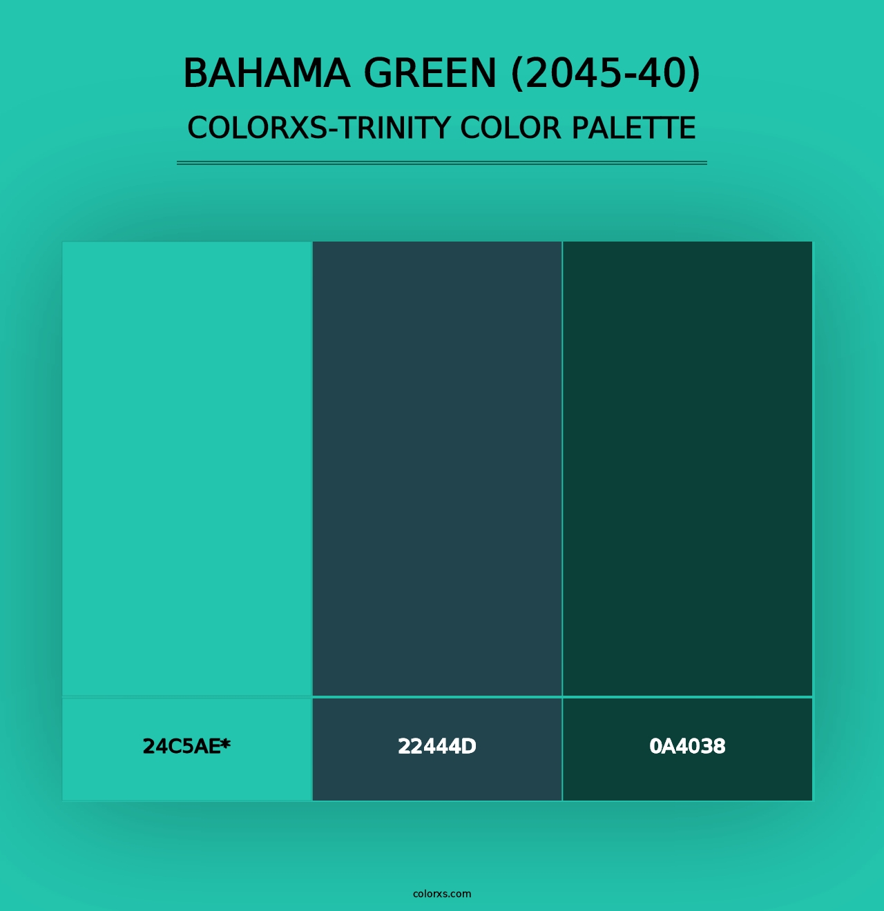 Bahama Green (2045-40) - Colorxs Trinity Palette