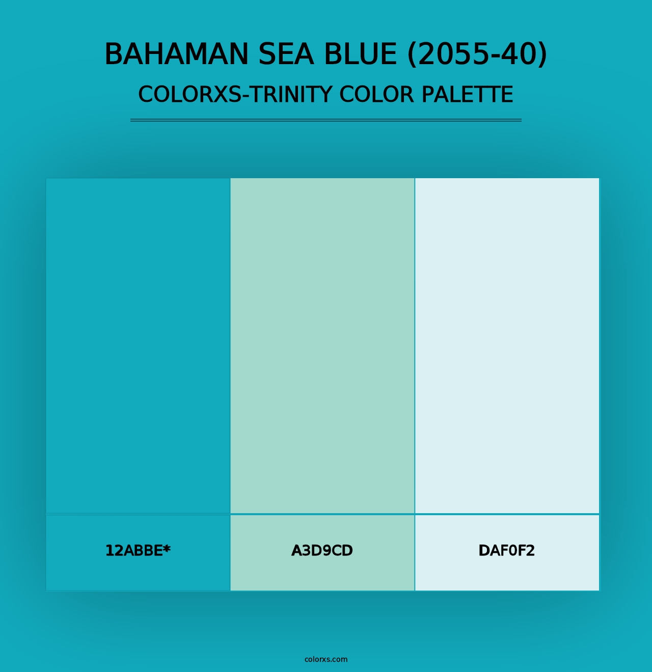 Bahaman Sea Blue (2055-40) - Colorxs Trinity Palette