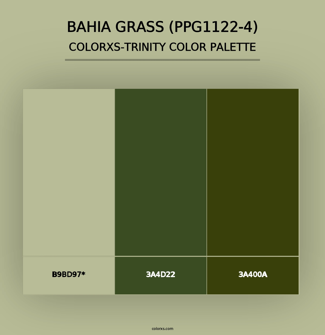 Bahia Grass (PPG1122-4) - Colorxs Trinity Palette