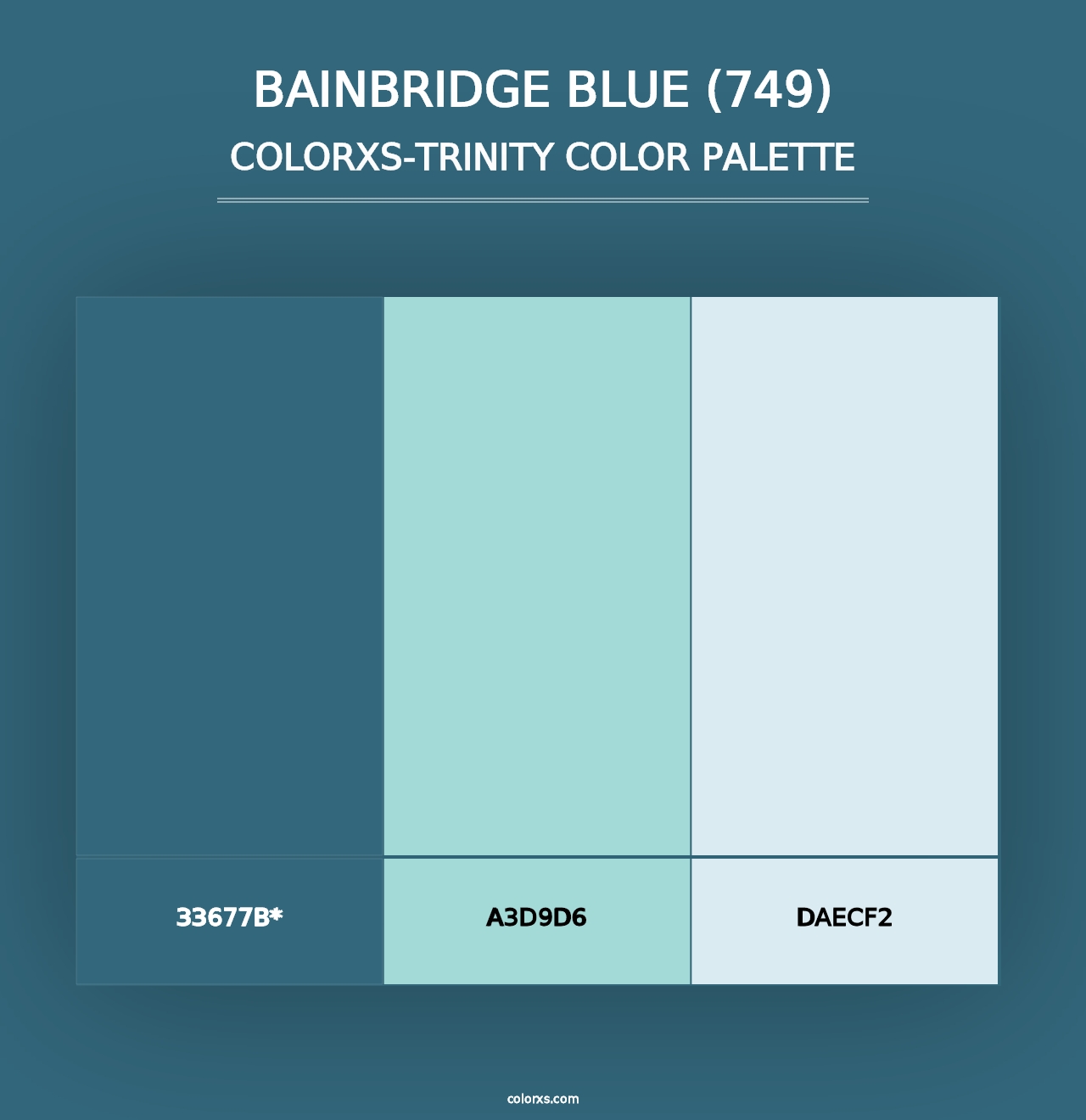 Bainbridge Blue (749) - Colorxs Trinity Palette