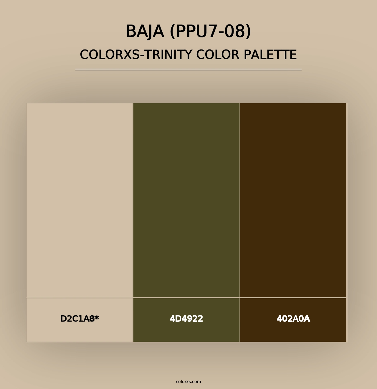 Baja (PPU7-08) - Colorxs Trinity Palette